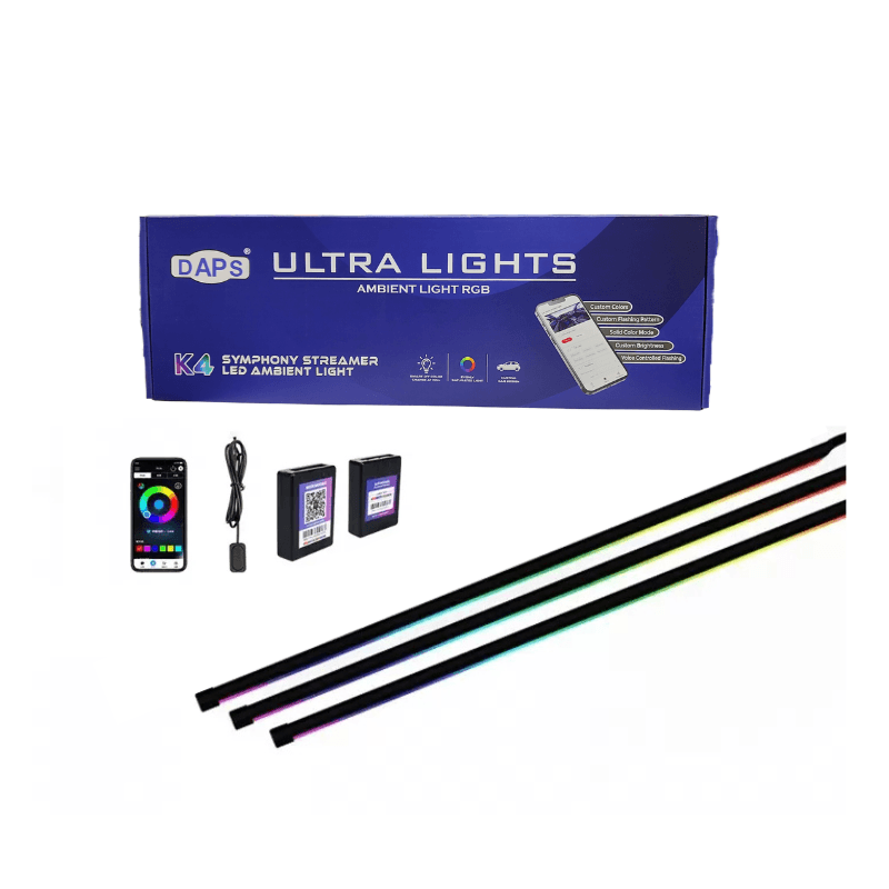 DAPS DA-K46 Ambient Light Kit – 6 Piece RGB Interior LED Set